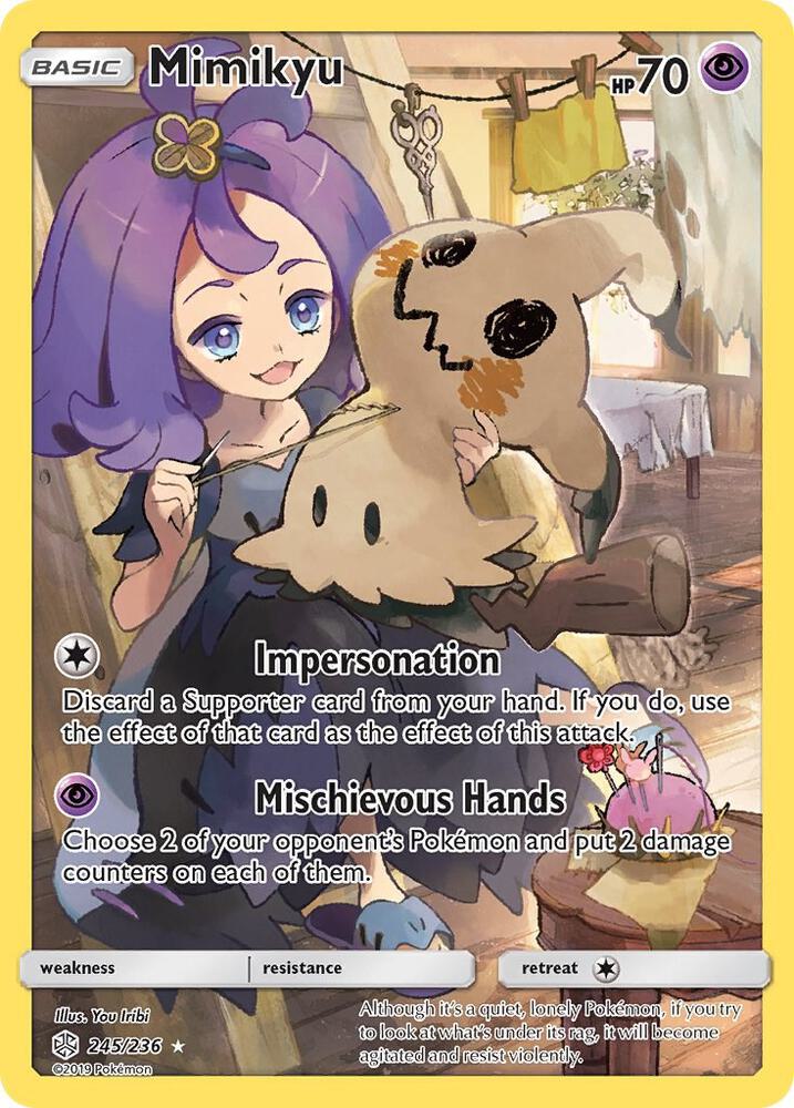 Mimikyu (Secret) - 245/236 | Secret Rare | (SM12 | SM - Cosmic Eclipse)