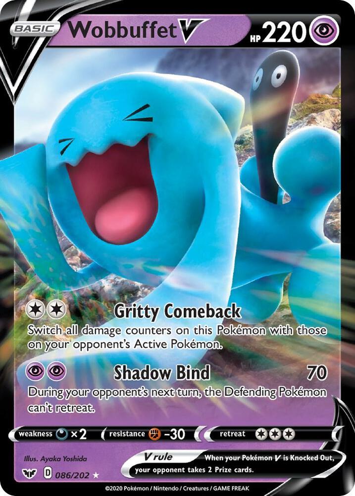 Wobbuffet V - 086/202 | Ultra Rare | (SWSH01 | SWSH01: Sword & Shield Base Set)