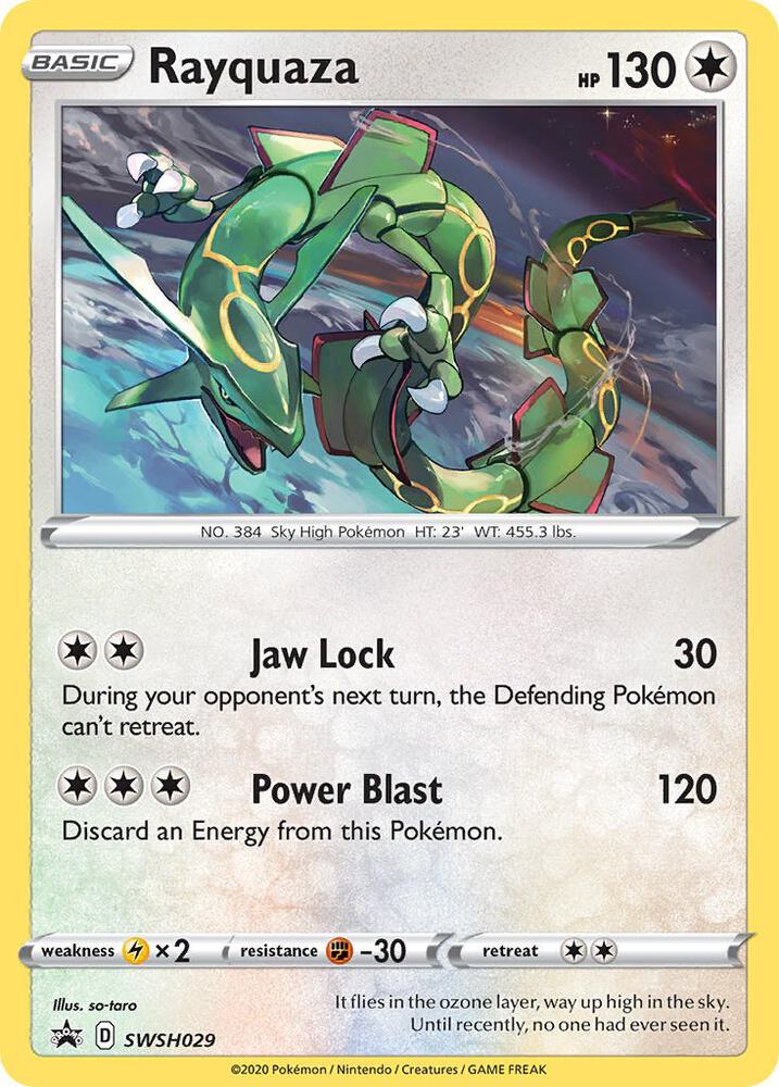 Rayquaza - SWSH029 | Promo | (SWSD | SWSH: Sword & Shield Promo Cards)