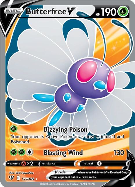 Butterfree V (Full Art) - 177/189 | Ultra Rare | (SWSH03 | SWSH03: Darkness Ablaze)
