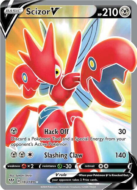 Scizor V (Full Art) - 183/189 | Ultra Rare | (SWSH03 | SWSH03: Darkness Ablaze)