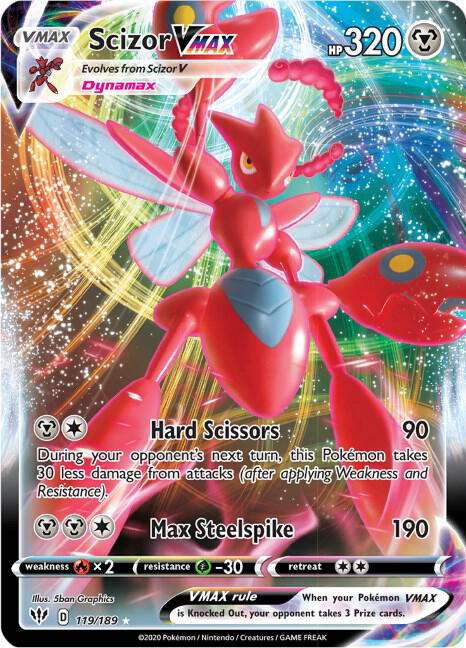 Scizor VMAX - 119/189 | Ultra Rare | (SWSH03 | SWSH03: Darkness Ablaze)