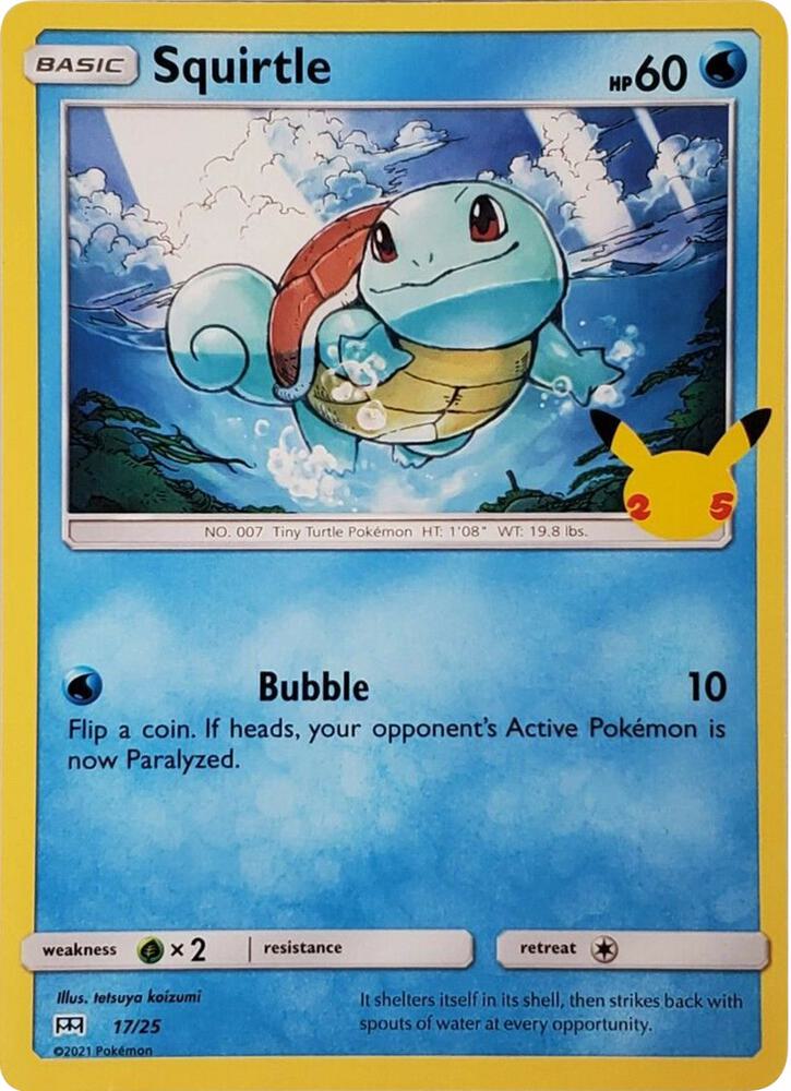 Squirtle - 17/25 - 017/025 | Promo | (M21 | McDonald's 25th Anniversary Promos)