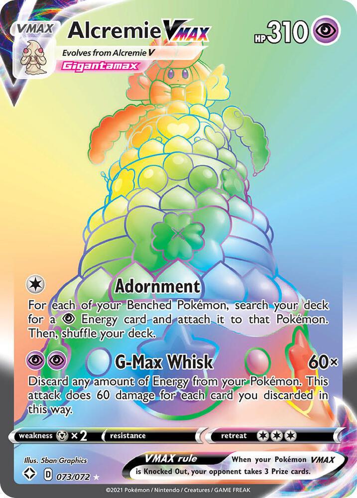 Alcremie VMAX (Secret) - 073/072 | Secret Rare | (SHF | Shining Fates)