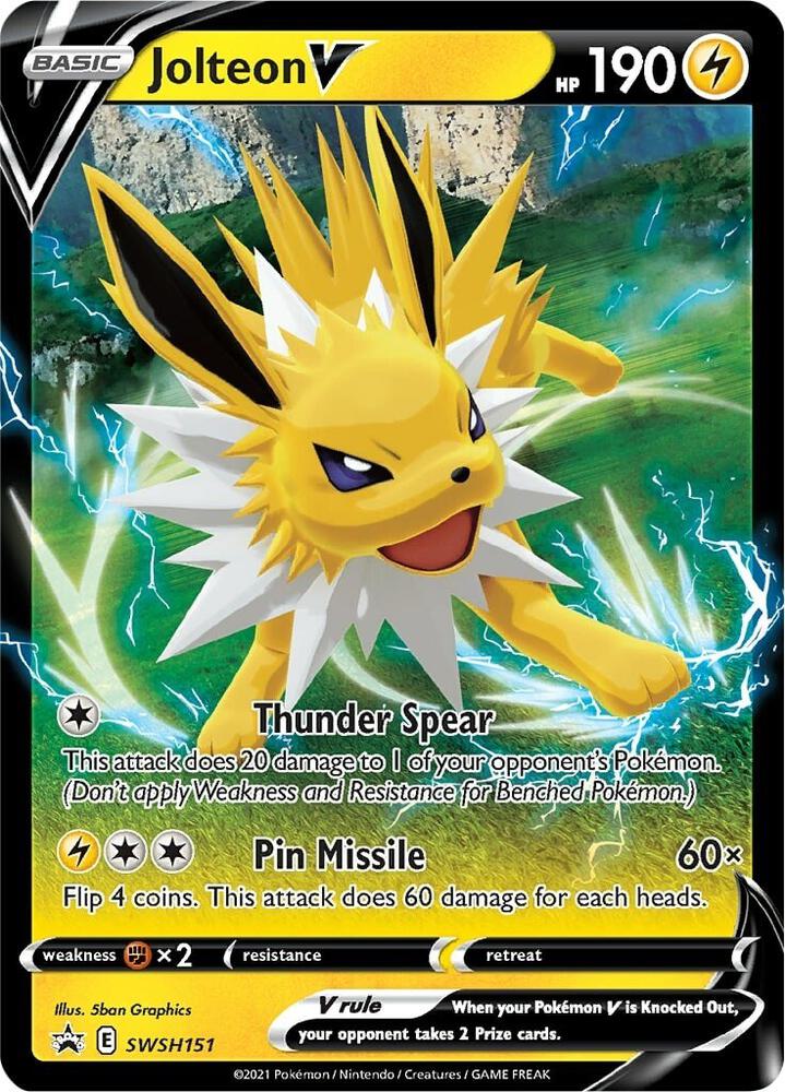 Jolteon V - SWSH151 | Promo | (SWSD | SWSH: Sword & Shield Promo Cards)