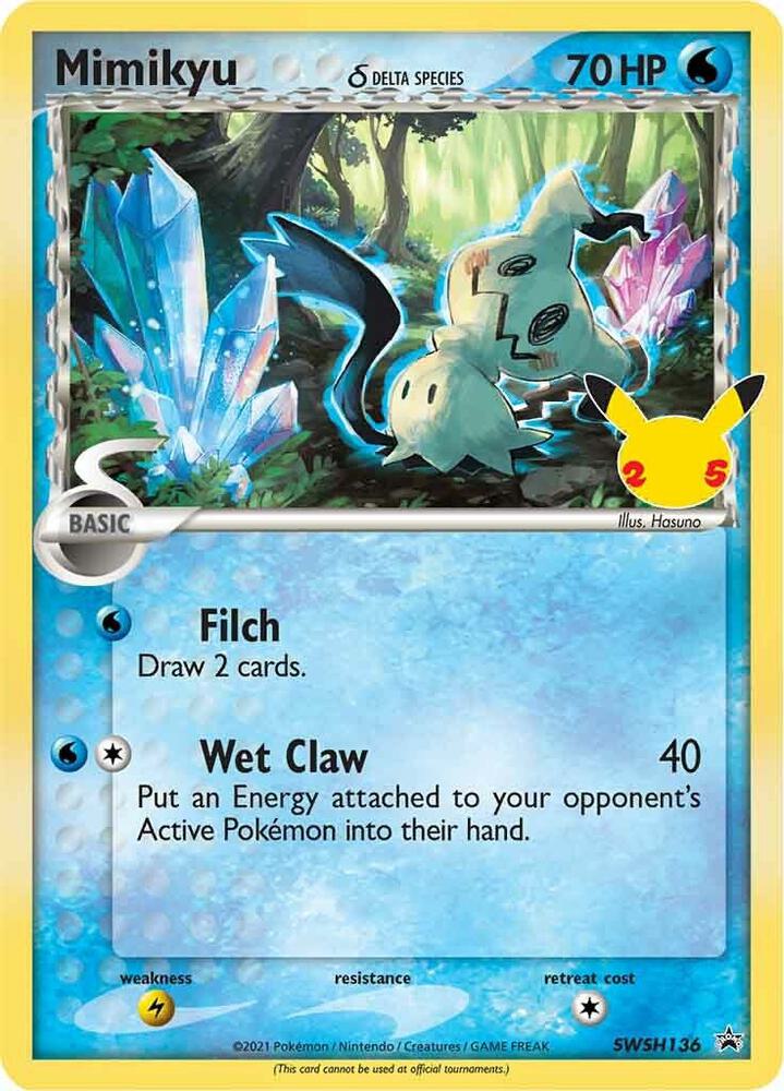 Mimikyu (Delta Species) - SWSH136 | Promo | (SWSD | SWSH: Sword & Shield Promo Cards)