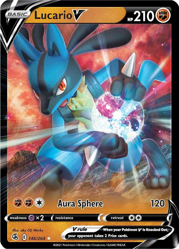 Lucario V - 146/264 | Ultra Rare | (SWSH08 | SWSH08: Fusion Strike)