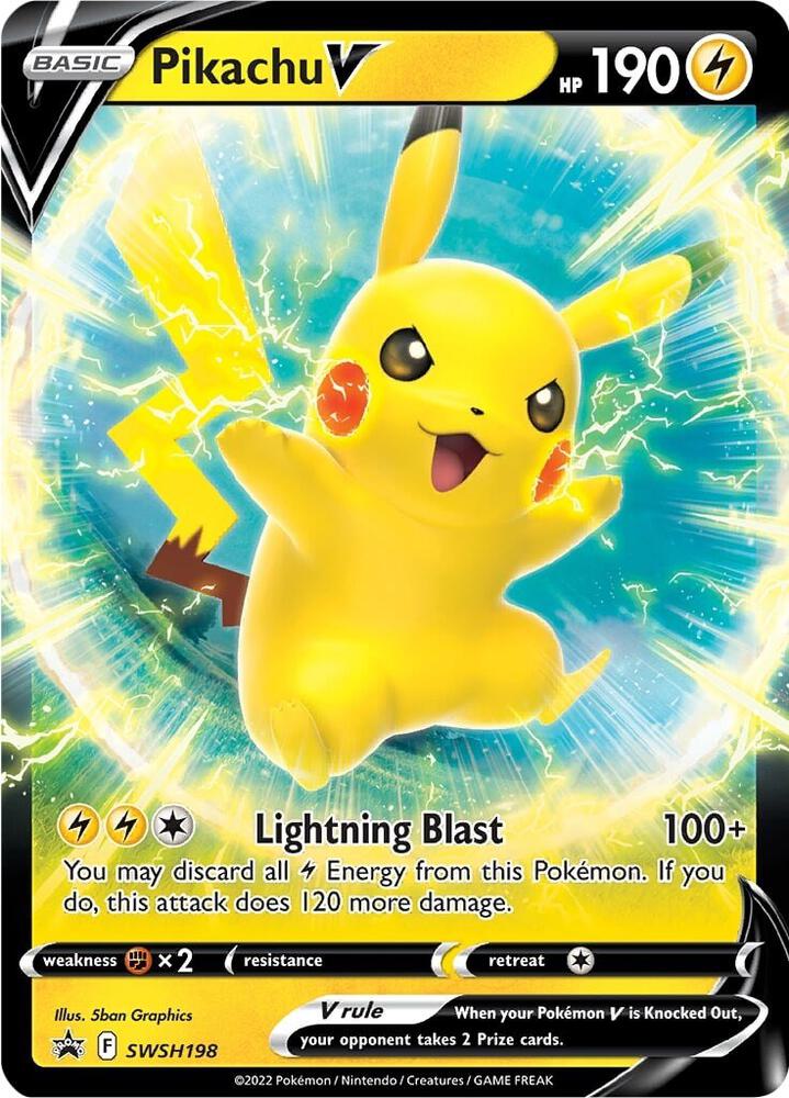 Pikachu V - SWSH198 | Promo | (SWSD | SWSH: Sword & Shield Promo Cards)