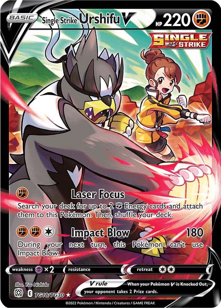 Single Strike Urshifu V - TG18/TG30 | Ultra Rare | (SWSH09:TG | SWSH09: Brilliant Stars Trainer Gallery)