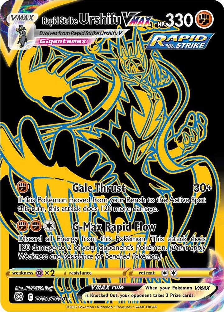 Rapid Strike Urshifu VMAX (Secret) - TG30/TG30 | Ultra Rare | (SWSH09:TG | SWSH09: Brilliant Stars Trainer Gallery)