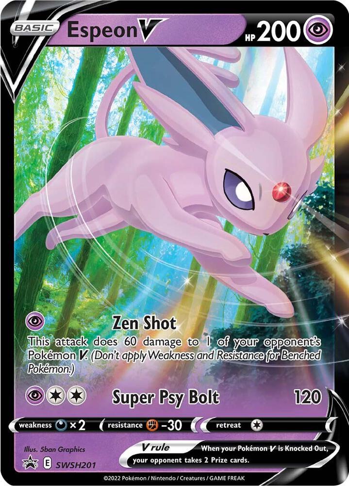 Espeon V - SWSH201 | Promo | (SWSD | SWSH: Sword & Shield Promo Cards)