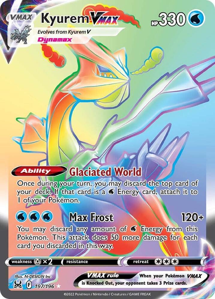 Kyurem VMAX (Secret) - 197/196 | Secret Rare | (SWSH11 | SWSH11: Lost Origin)