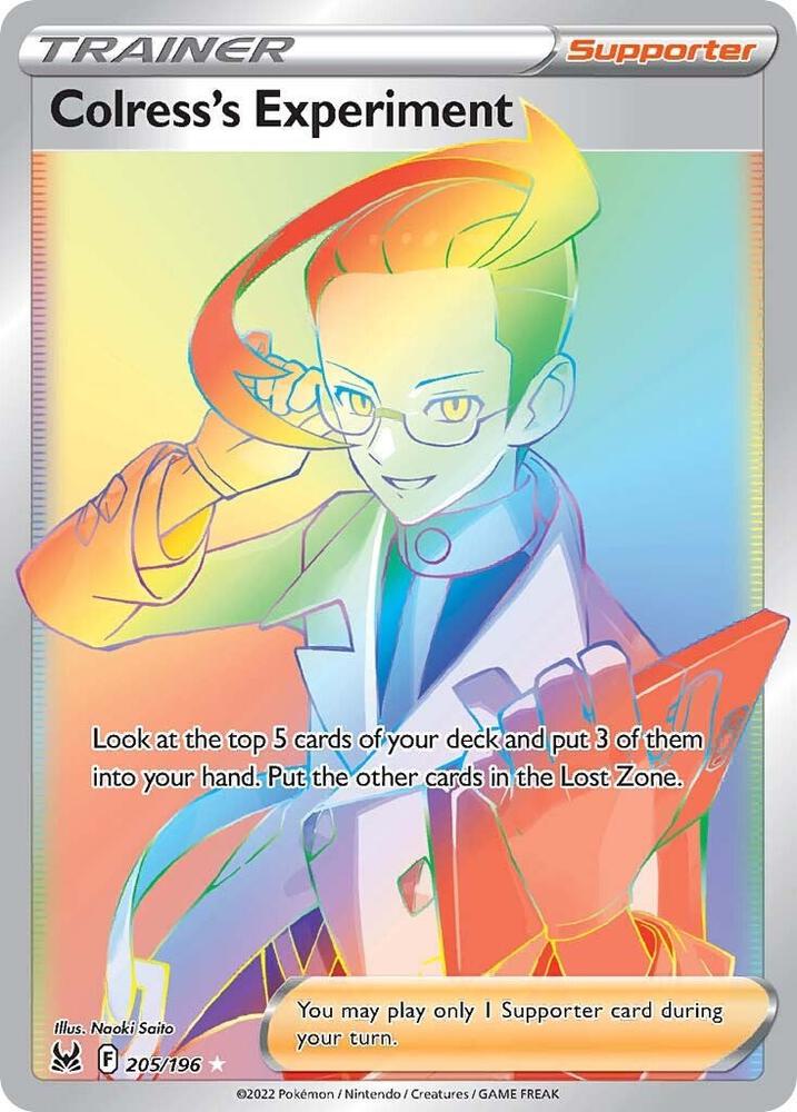 Colress's Experiment (Secret) - 205/196 | Secret Rare | (SWSH11 | SWSH11: Lost Origin)