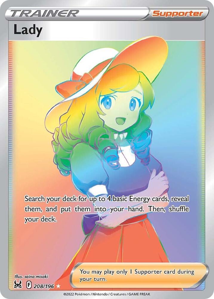 Lady (Secret) - 208/196 | Secret Rare | (SWSH11 | SWSH11: Lost Origin)