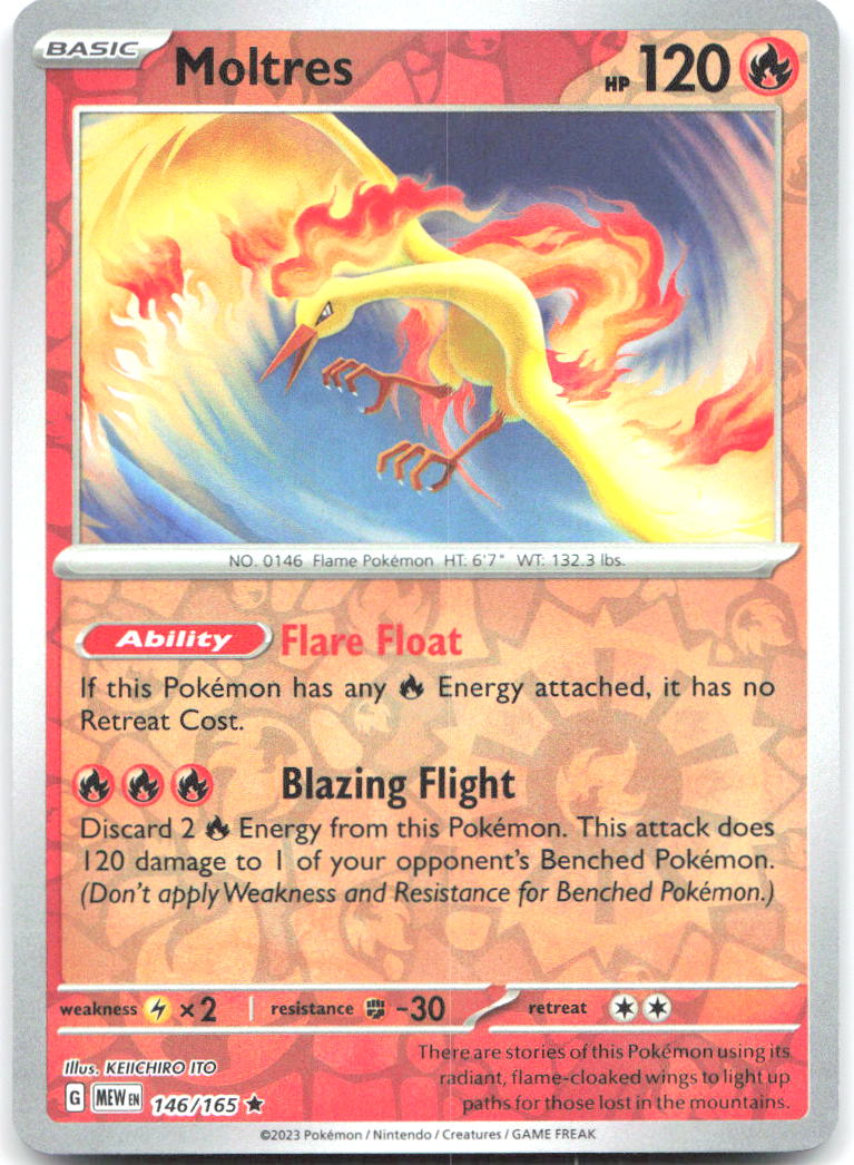 Moltres - 146/165 | Rare | (MEW | SV: Scarlet & Violet 151)