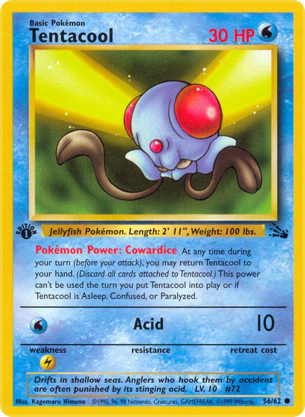 Tentacool - 56/62 | Common | (FO | Fossil)