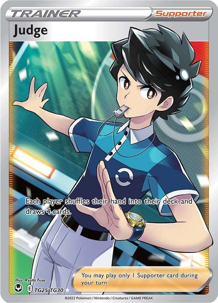 Judge - TG25/TG30 | Ultra Rare | (SWSH12: TG | SWSH12: Silver Tempest Trainer Gallery)