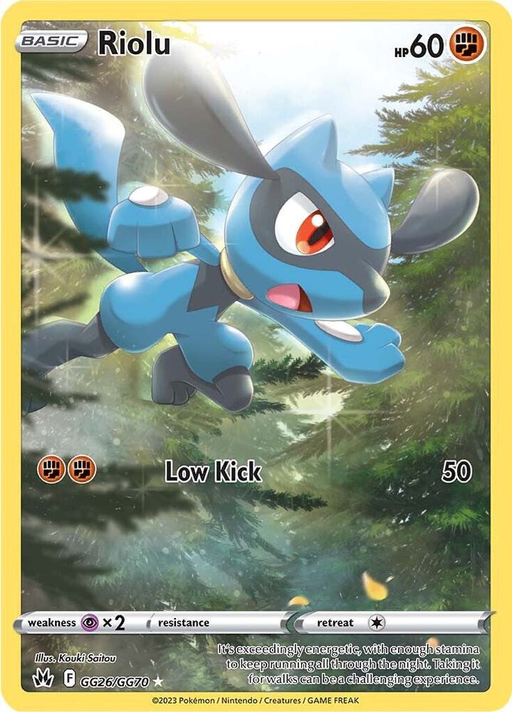 Riolu - GG26/GG70 | Ultra Rare | (CRZ:GG | SWSH: Crown Zenith: Galarian Gallery)