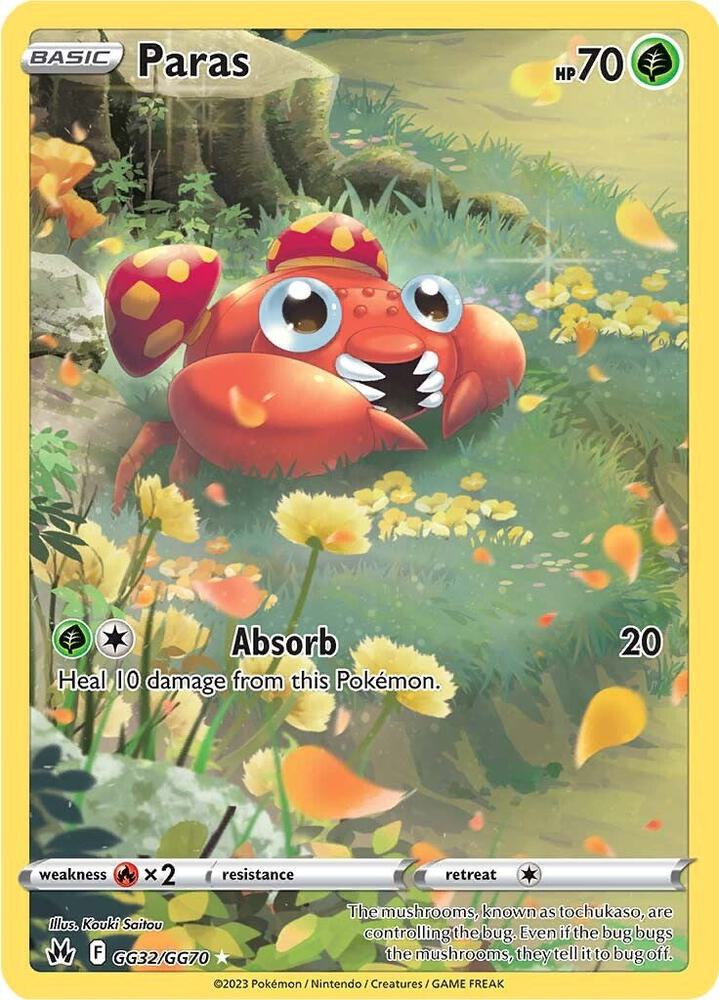 Paras - GG32/GG70 | Ultra Rare | (CRZ:GG | SWSH: Crown Zenith: Galarian Gallery)