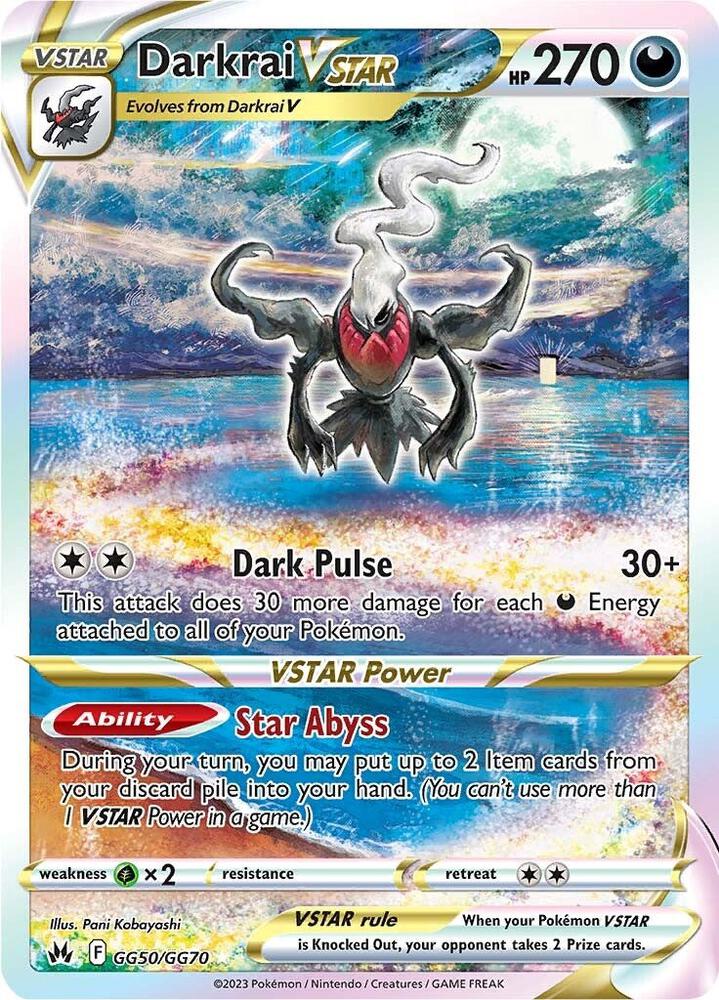 Darkrai VSTAR - GG50/GG70 | Ultra Rare | (CRZ:GG | SWSH: Crown Zenith: Galarian Gallery)