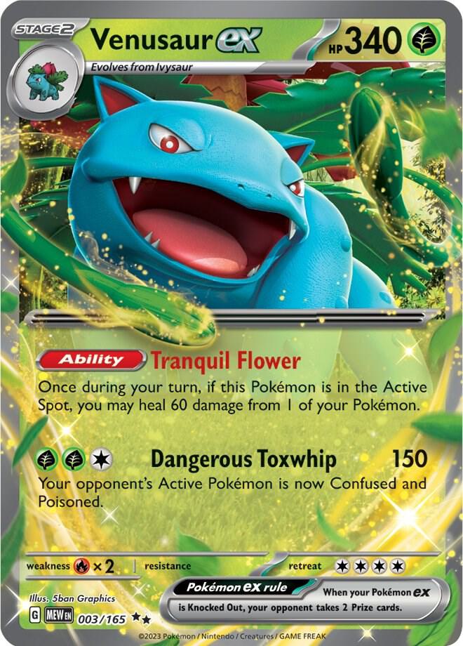 Venusaur ex - 003/165 | Double Rare | (MEW | SV: Scarlet & Violet 151)