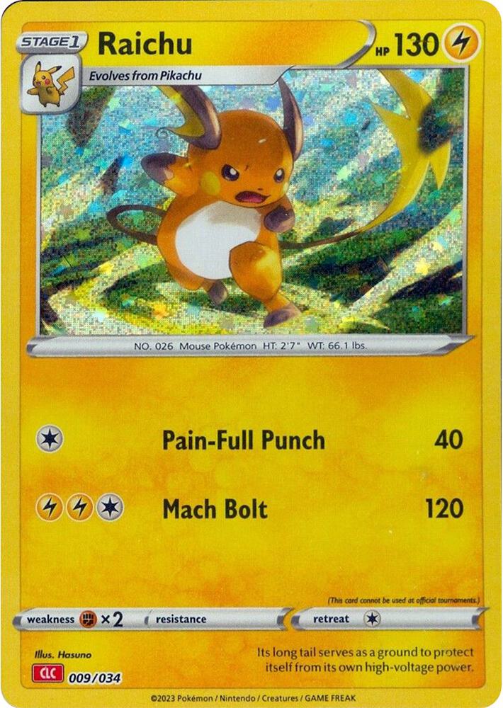 Raichu - 009/034 | Classic Collection | (CL | Trading Card Game Classic)