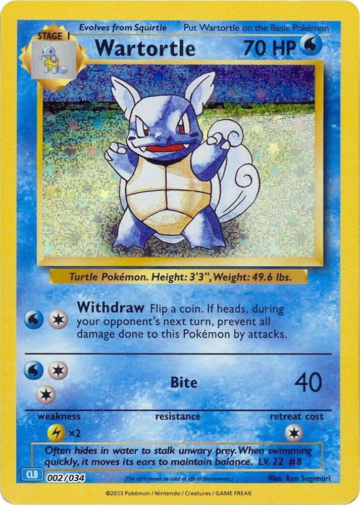 Wartortle - 002/034 | Classic Collection | (CL | Trading Card Game Classic)