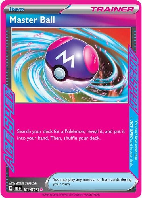 Master Ball - 153/162 | ACE SPEC Rare | (TEF | SV05: Temporal Forces)
