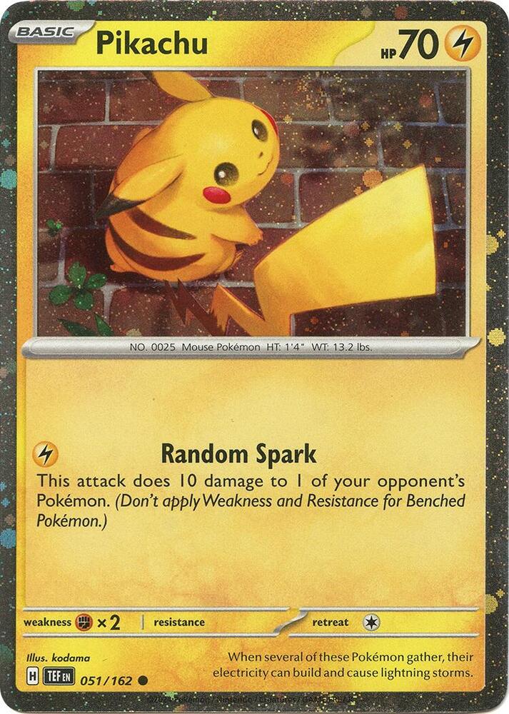 Pikachu (Cosmo Holo) - 051/162 | Promo | (MCAP | Miscellaneous Cards & Products)