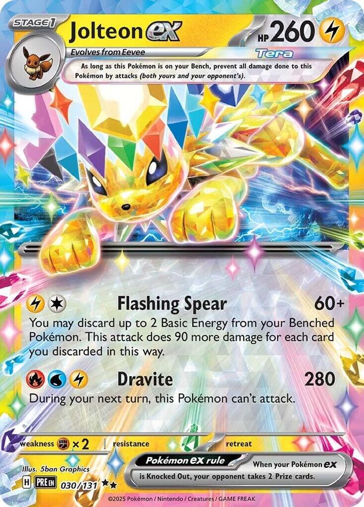 Jolteon ex - 030/131 | Double Rare | (PRE | SV: Prismatic Evolutions)