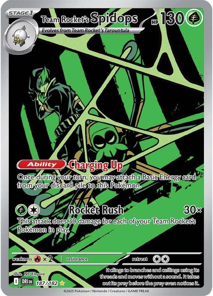 Team Rocket's Spidops - 187/182 | Illustration Rare | (DRI | SV10: Destined Rivals)