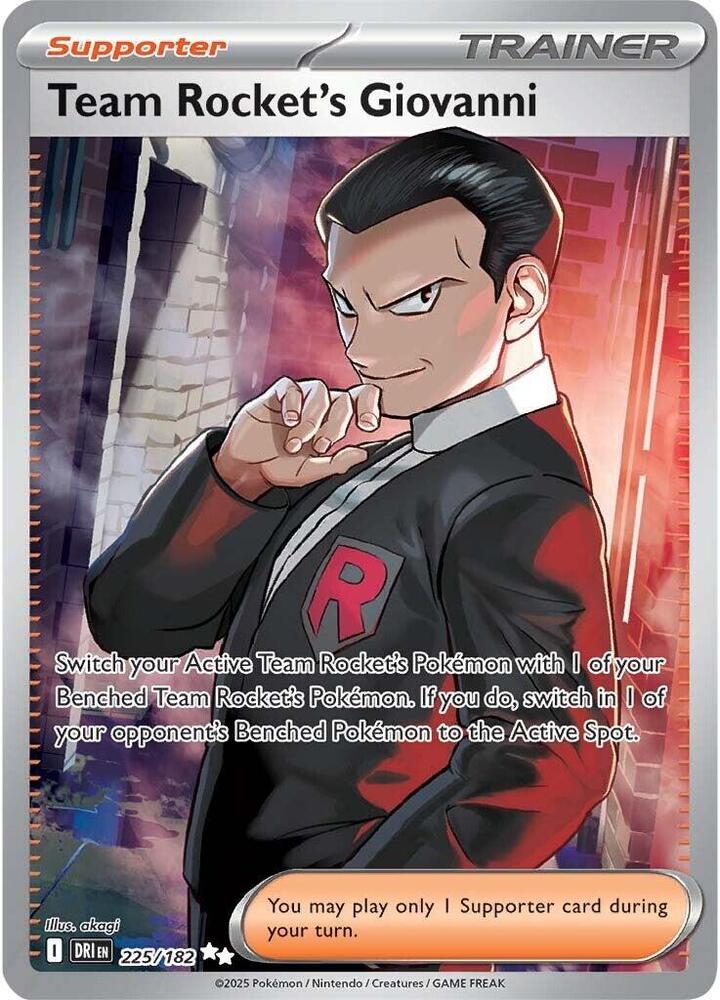 Team Rocket's Giovanni - 225/182 | Ultra Rare | (DRI | SV10: Destined Rivals)
