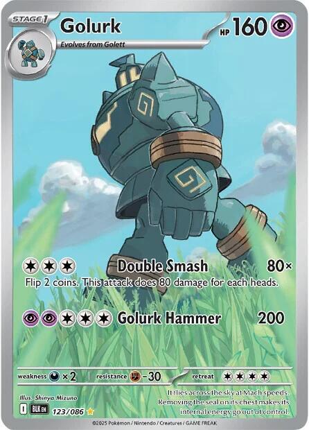 Golurk - 123/086 | Illustration Rare | (BLK | SV: Black Bolt)