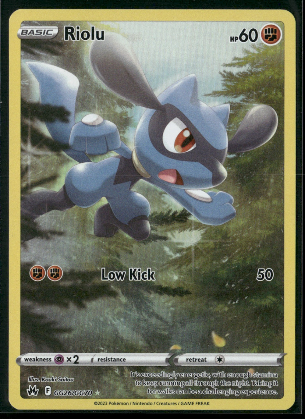 Riolu Ultra Rare Crown Zenith: Galarian Gallery CRZ:GG GG26/GG70 NM