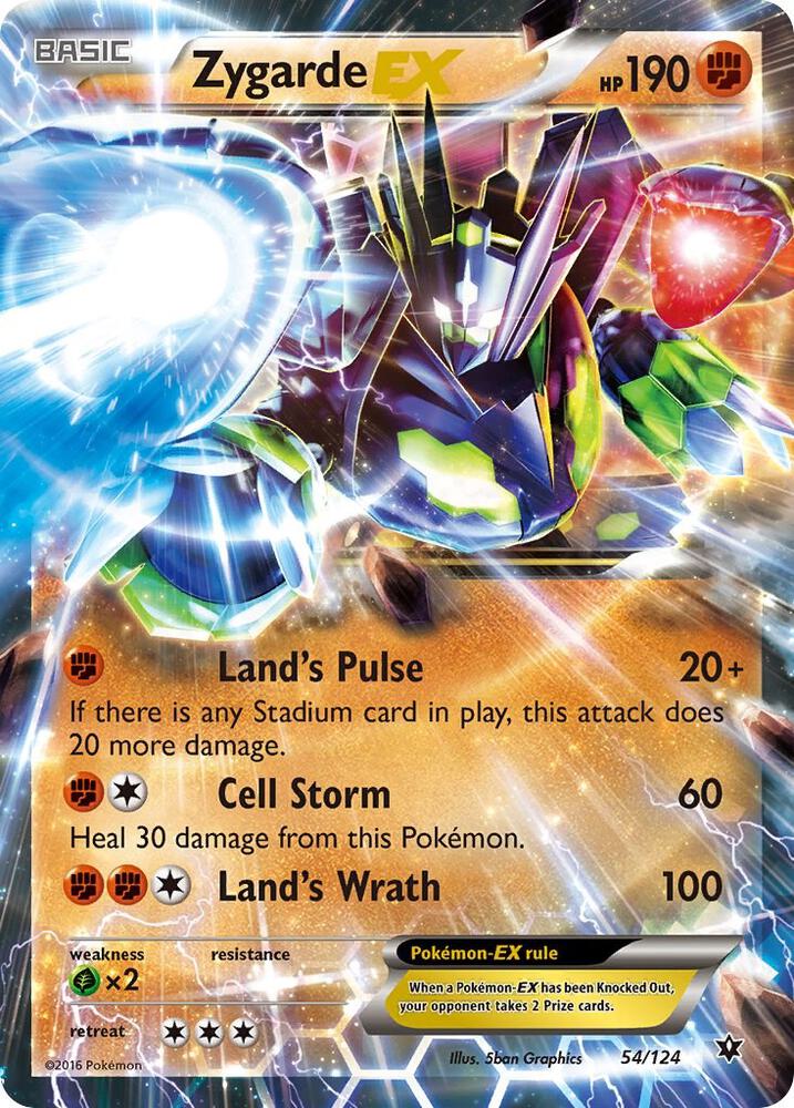 Zygarde EX - 54/124 | Ultra Rare | (FCO | XY - Fates Collide)