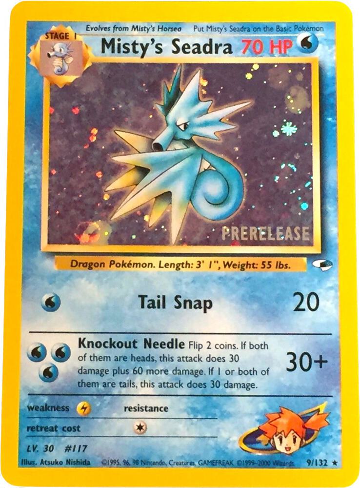 Misty's Seadra (Prerelease) - 009/132 | Promo | (PR | WoTC Promo)