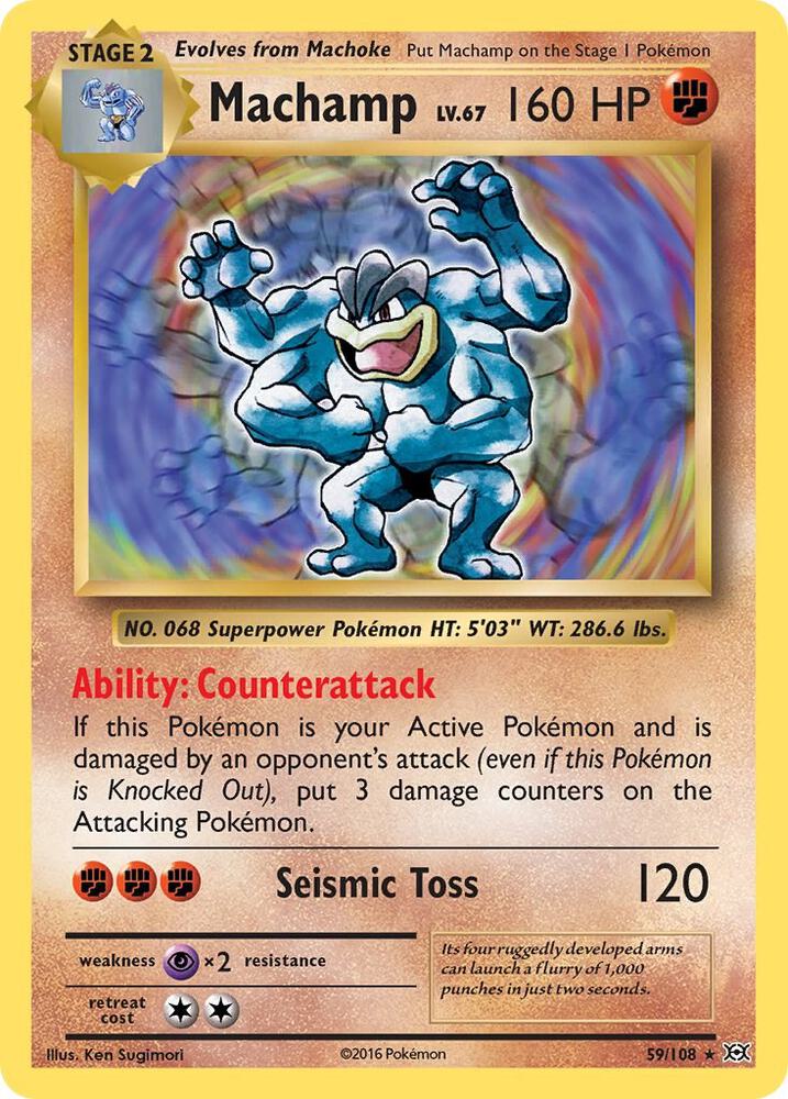 Machamp - 59/108 | Holo Rare | (EVO | XY - Evolutions)