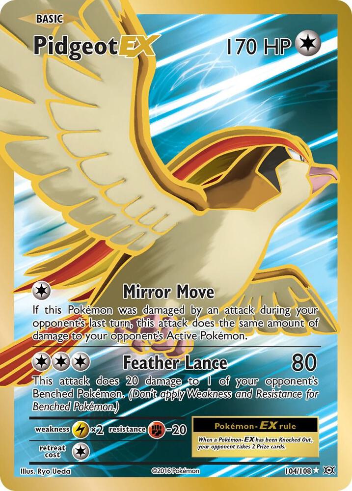 Pidgeot EX (Full Art) - 104/108 | Ultra Rare | (EVO | XY - Evolutions)