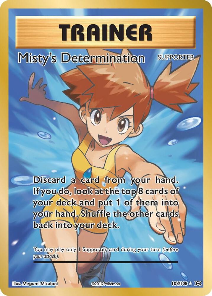 Misty's Determination (Full Art) - 108/108 | Ultra Rare | (EVO | XY - Evolutions)