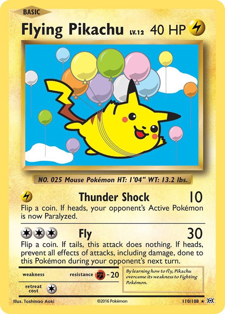 Flying Pikachu - 110/108 | Secret Rare | (EVO | XY - Evolutions)