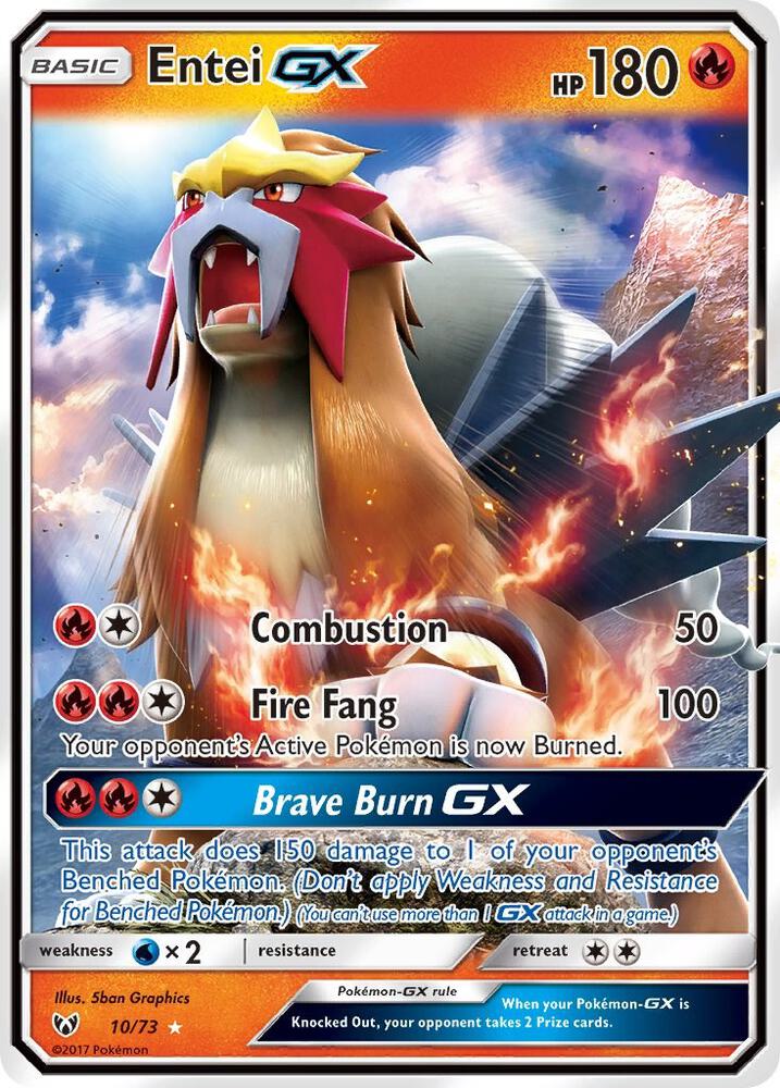 Entei GX - 10/73 | Ultra Rare | (SHL | Shining Legends)