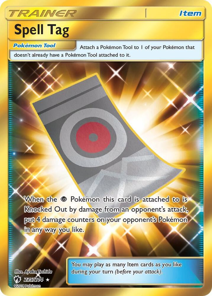 Spell Tag (Secret) - 235/214 | Secret Rare | (SM8 | SM - Lost Thunder)