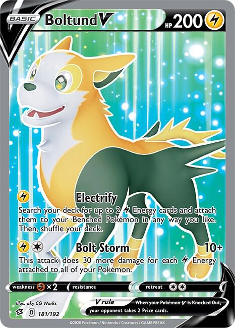 Boltund V (Full Art) - 181/192 | Ultra Rare | (SWSH02 | SWSH02: Rebel Clash)