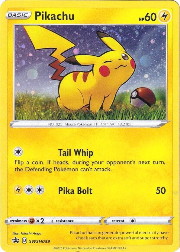Pikachu - SWSH039 | Promo | (SWSD | SWSH: Sword & Shield Promo Cards)
