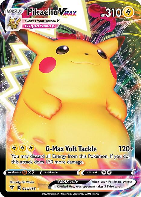 Pikachu VMAX - 044/185 | Ultra Rare | (SWSH04 | SWSH04: Vivid Voltage)