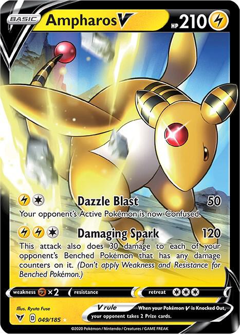 Ampharos V - 049/185 | Ultra Rare | (SWSH04 | SWSH04: Vivid Voltage)