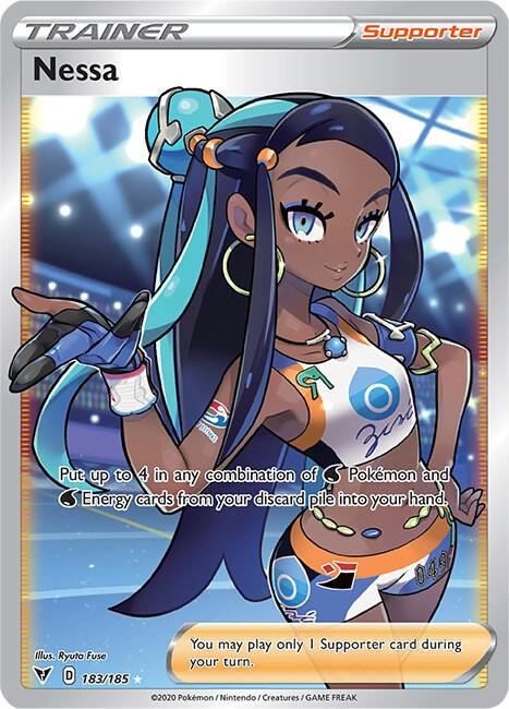 Nessa (Full Art) - 183/185 | Ultra Rare | (SWSH04 | SWSH04: Vivid Voltage)
