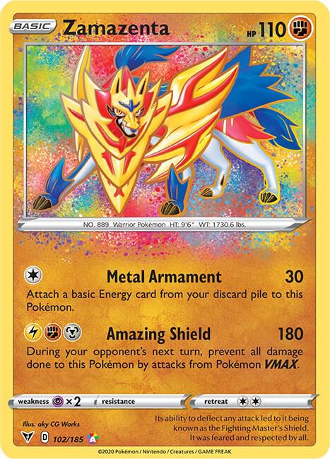 Zamazenta - 102/185 | Amazing Rare | (SWSH04 | SWSH04: Vivid Voltage)