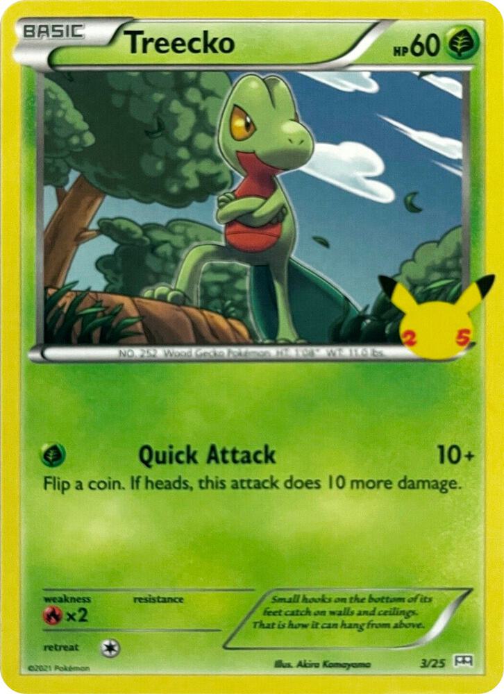 Treecko - 3/25 - 003/025 | Promo | (M21 | McDonald's 25th Anniversary Promos)