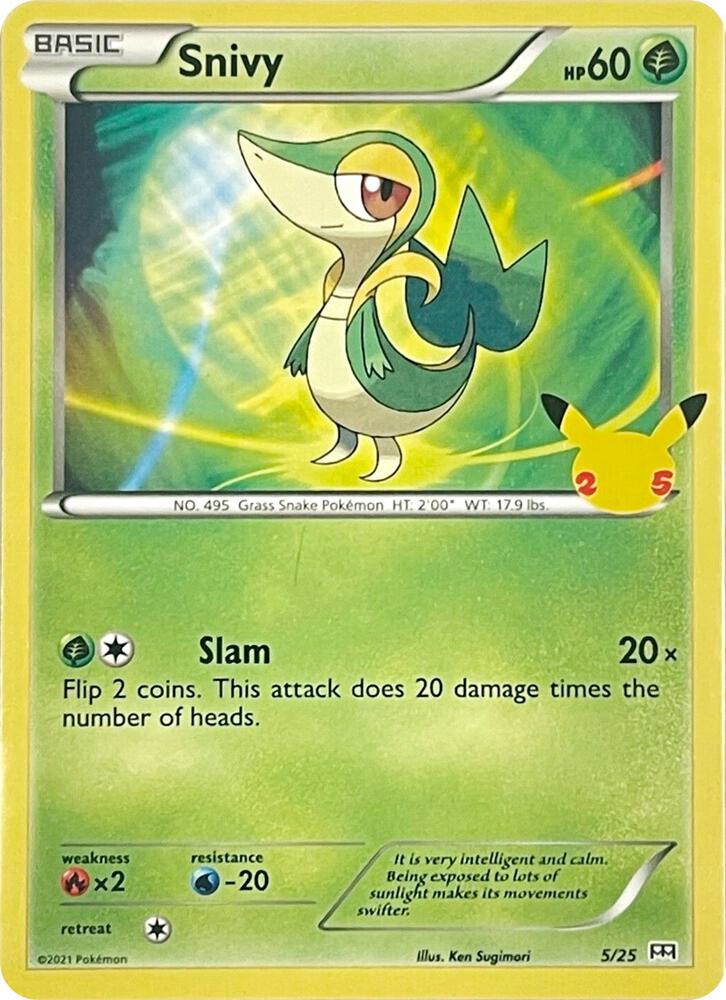 Snivy - 5/25 - 005/025 | Promo | (M21 | McDonald's 25th Anniversary Promos)